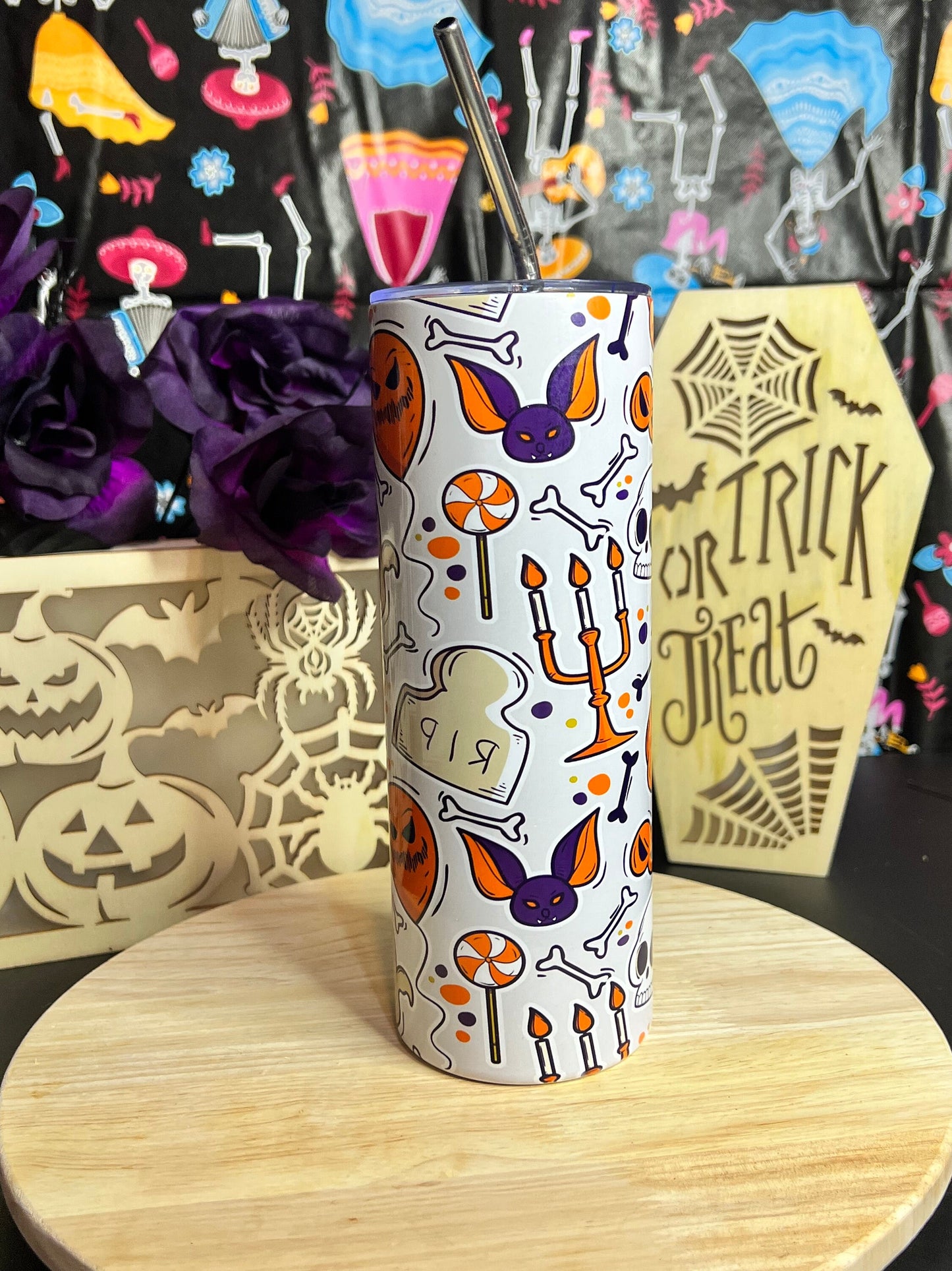 R.I.P-Halloween Tumbler| Spooky Season | Halloween Tumbler Gift| Gift for her/him | Spooky Tumbler| Halloween Cup