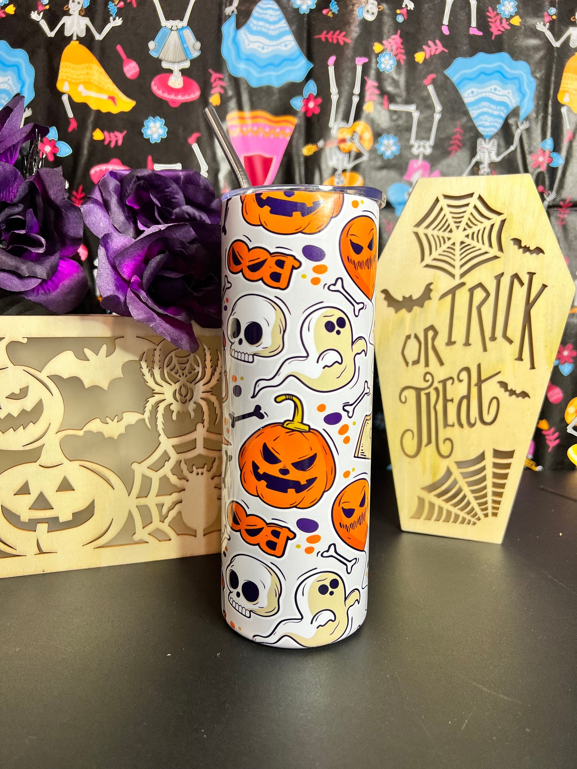 R.I.P-Halloween Tumbler| Spooky Season | Halloween Tumbler Gift| Gift for her/him | Spooky Tumbler| Halloween Cup