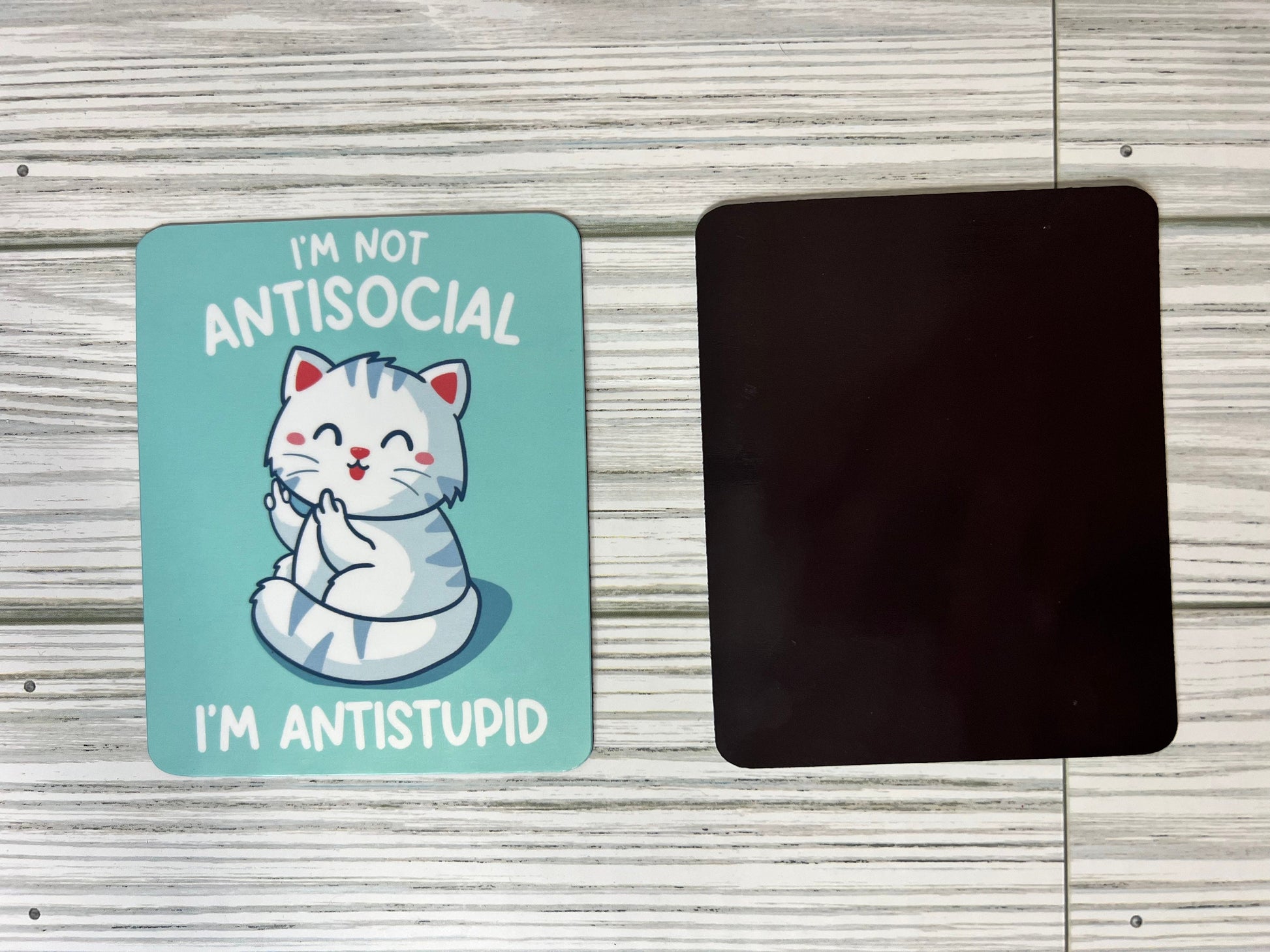 Magnet Fridge/Sticker- I'm not antisocial, I'm antistupid