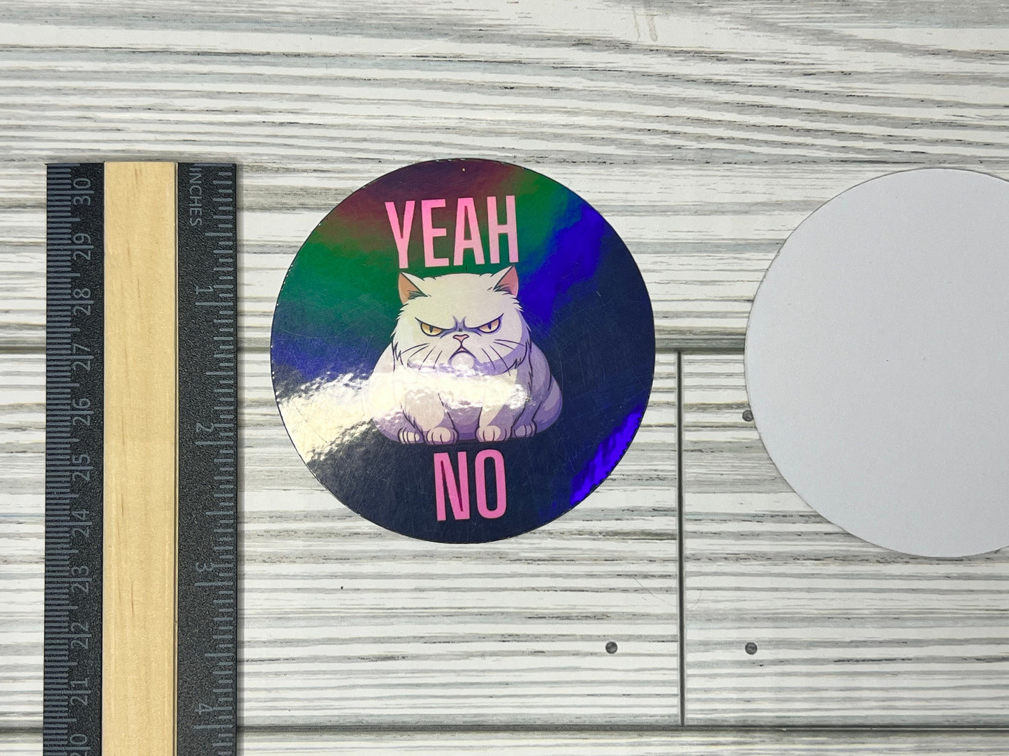 Free Shipping Rainbow Sticker/ Magnet Waterproof- YEAH NO