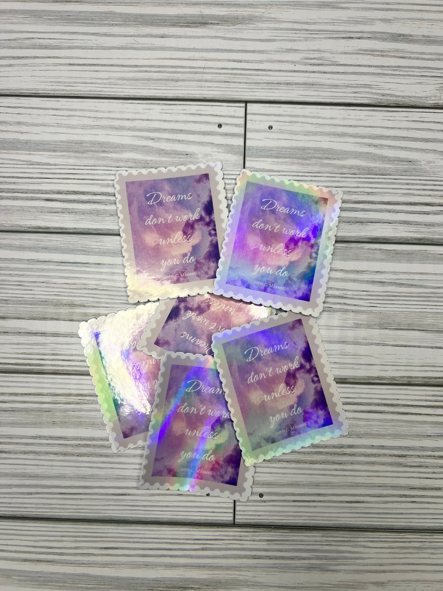 Free Shipping Holographic Sticker/ Magnet Waterproof- Dream Stamp