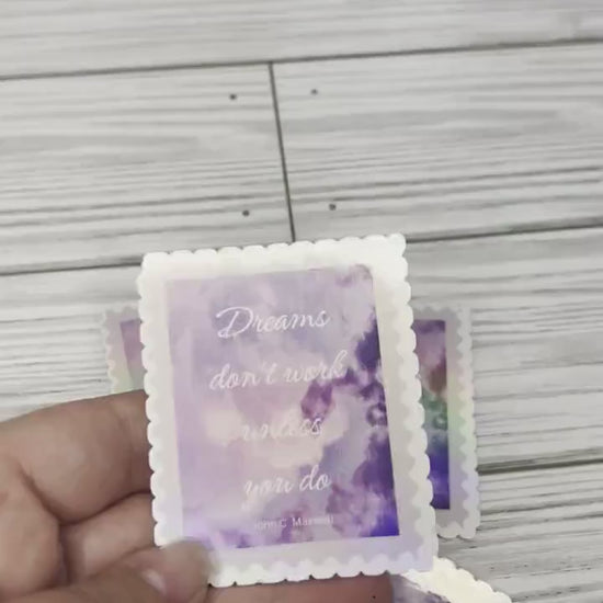 Free Shipping Holographic Sticker/ Magnet Waterproof- Dream Stamp