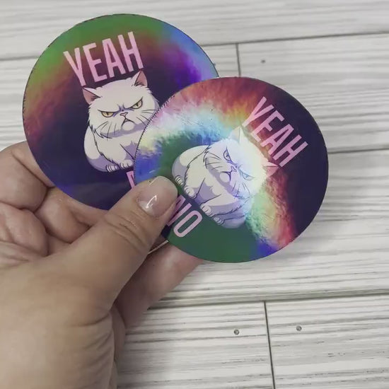 Free Shipping Rainbow Sticker/ Magnet Waterproof- YEAH NO